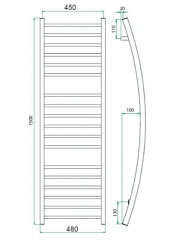 Полотенцесушитель ГРОТА PRIMO 48/150