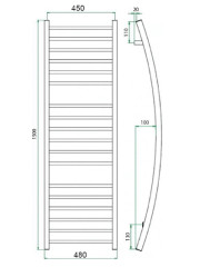 Полотенцесушитель ГРОТА PRIMO 48/150