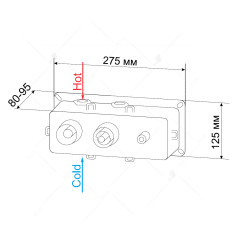 Термосмеситель с ручным душем RGW SP-44 арт. 21140544-31