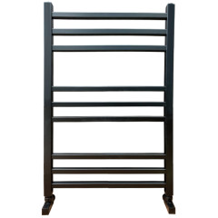 Полотенцесушитель Ника MODERN ЛМ-5 80/50 RAL9005 черный матовый с вентилями (комплект люкс)