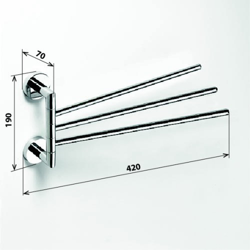 Полотенцедержатель Bemeta Omega 104204112