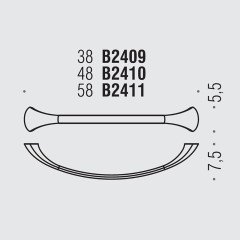 Полотенцедержатель Colombo Design Link В2409.000