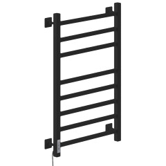 Полотенцесушитель Электрич.кабельный Ника STEP-2 80/40 RAL9005 черный матовый левый тэн
