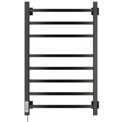 Полотенцесушитель Электрич.кабельный Ника STEP-2 80/40 RAL9005 черный матовый левый тэн