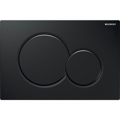 Кнопка смыва Geberit SIGMA 24.6х1.3х16.4 для инсталляции, пластик, цвет Черный (115.770.DW.5)