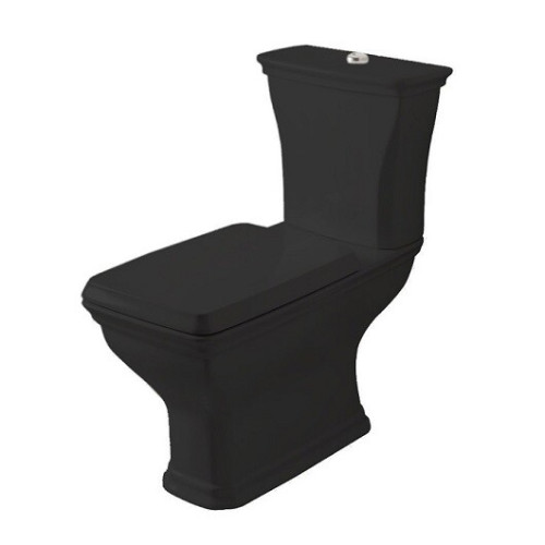 Унитаз Artceram Civitas напольный 360*730*420 черный глянцевый