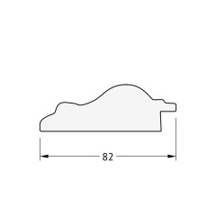 Зеркало настенное с фацетом EVOFORM в багетной раме старый гипс, 75х105 см, BY 1292