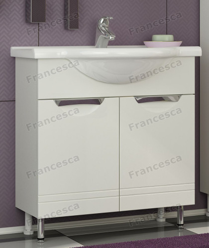 Тумба для комплекта Francesca Доминго 75 белый (2 дв)