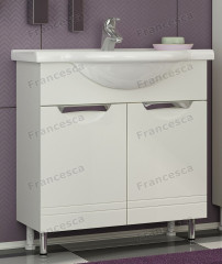 Тумба для комплекта Francesca Доминго 75 белый (2 дв)