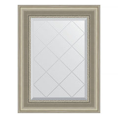 Зеркало настенное с гравировкой EVOFORM в багетной раме хамелеон, 56х74 см, BY 4020