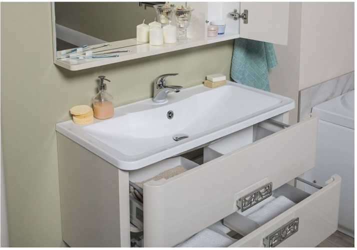 Мебель для ванной Aquanet Паллада 90 слоновая кость