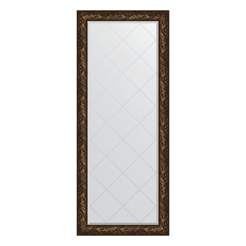 Зеркало напольное с гравировкой  EVOFORM  в багетной раме Византия бронза, 84х203 см, BY 6326