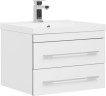 Тумба с раковиной Aquanet Верона NEW 58 белый (подвесная 2 ящика)
