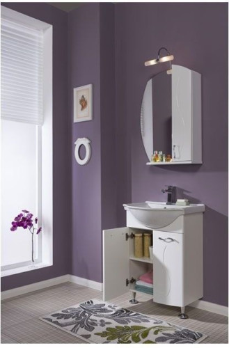 Тумба с раковиной Aquanet Моника 60 белый