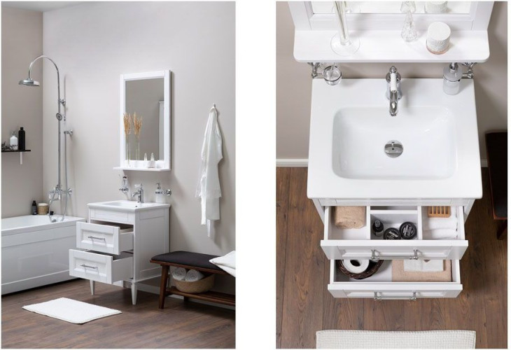 Тумба под раковину Aquanet Бостон 60 ясень