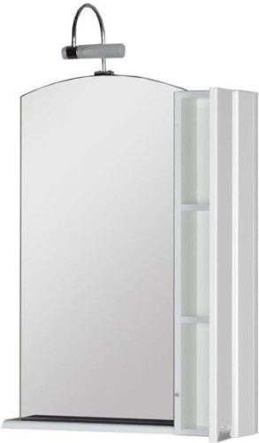 Зеркало-шкаф Aquanet Асти 65 белый (шкаф/полка)