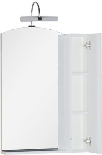 Зеркало-шкаф Aquanet Асти 65 белый (шкаф/полка)