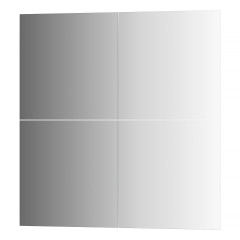 Зеркальная плитка - комплект 4 шт квадрат 30х30 см; серебро Reflective EVOFORM BY 1410