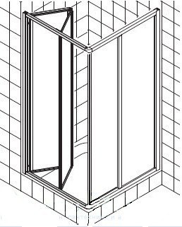 Душевой уголок Kermi Nova 2000 N2 ESL 1001811K
