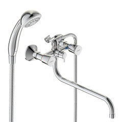 BA346AA QUADRO Смеситель для ванны/душа, с керамическим переключателем, монтаж на стандартных эксцентриках