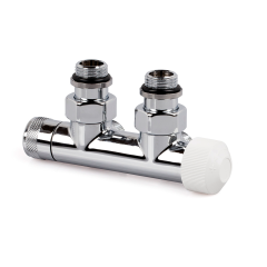 Узел нижнего подключения термостатический SR Rubinetterie угловой 1/2&quot;х3/4&quot;Е Хром (правый)