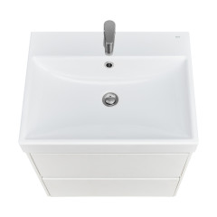 Тумба под раковину Roca Ona 600 подвесная, 2 ящика, белый матовый (A857613509)