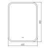 Stiv 600х800 - 2 (сенсорный выключатель, подогрев) зеркало