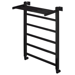 Полотенцесушитель водяной Comfysan Marte-K W-6 80/50 с полкой, черный