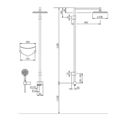 Душевой комплект Oras Hydra (392)