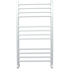 Полотенцесушитель Ника MODERN ЛМ-5 100/50 RAL9016 белый матовый с вентилями (комплект люкс)(-)