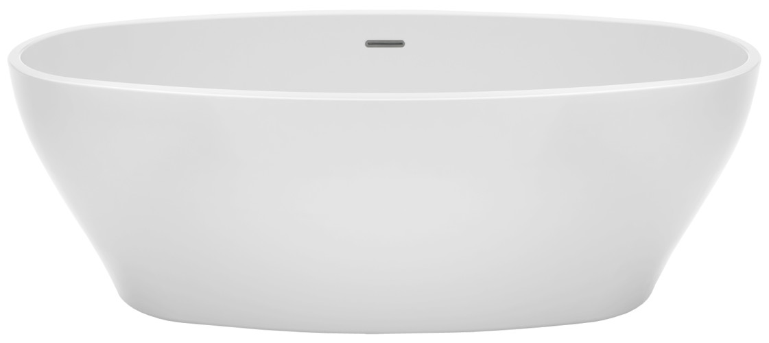 Ванна акриловая Azario CRANSTON 1700x800x580, свободностоящая, в комплекте с сифоном и металлической рамой, белая (CRA17080)