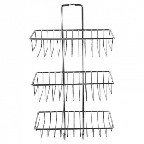 Полка прямая трехъярусная с крючком Milardo , проволока стальная (015W03HM44)