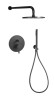 Комплект KITLIG015NO для душа со смесителем LIG015NO на 2 выхода, душ 225мм, LIGHT, черный матовый Paffoni