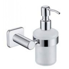Дозатор для жидкого мыла настенный (стекло) хром (цинк) (KH-1710)