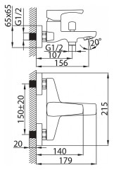 Смеситель Milardo Labrador LABSB00M02