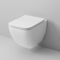 Унитаз Grossman GR-4447S (500*365*340) подвесной БЕЗОБОДКОВЫЙ с тонкой крышкой