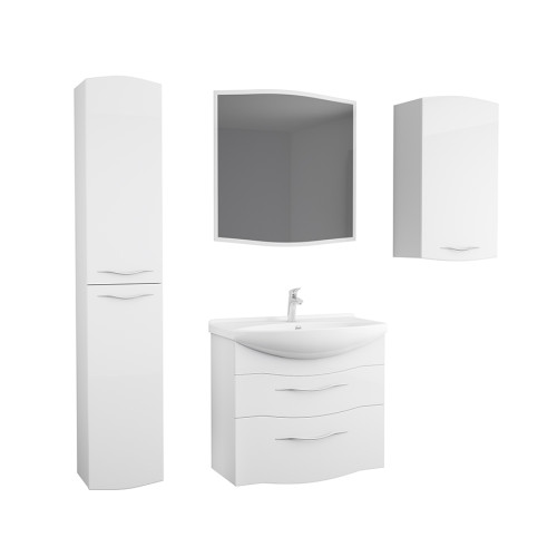 Тумба OWL 1975 Vessla stor 75, белый лак