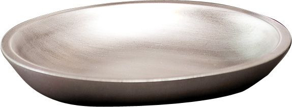 Batex Delia, настольная мыльница из полирезин, цвет матовое серебро
