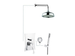 Emmevi Ares, душевой комплект 760CR, цвет хром