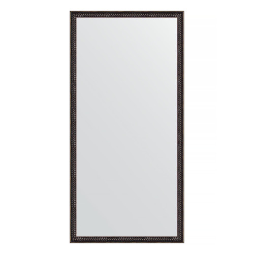 Зеркало настенное EVOFORM в багетной раме витой махагон, 48х98 см, BY 0693