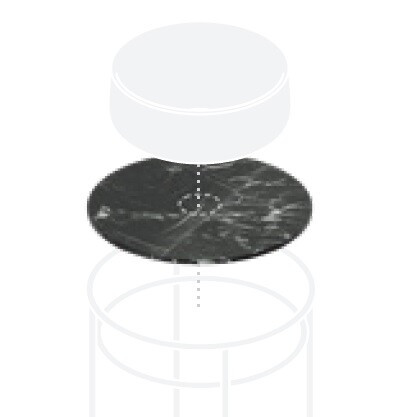 Столешница Artceram Vogue 2.0 440*440  marquinia black