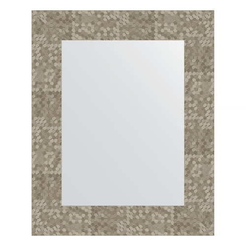 Зеркало настенное EVOFORM в багетной раме соты титан, 43х53 см, BY 3020