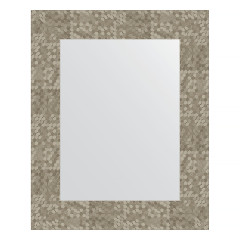 Зеркало настенное EVOFORM в багетной раме соты титан, 43х53 см, BY 3020
