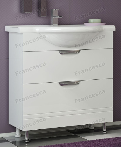 Тумба для комплекта Francesca Доминго 75 белый (2 ящика)