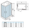 Душевая кабина WeltWasser WW500 Laine 1204 120x90