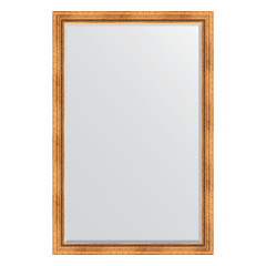 Зеркало настенное с фацетом EVOFORM в багетной раме римское золото, 116х176 см, BY 3620