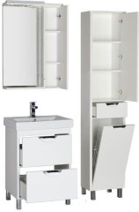 Мебель для ванной Aquanet Гретта 60 белый (2 ящика)