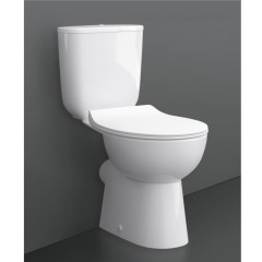 Унитаз-компакт КЕРАМИН Гольф R с сиденьем Slim микролифт, белый