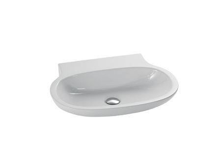 Neroceramica Bianca, раковина подвесная 60х44 + пьедестал, цвет белый