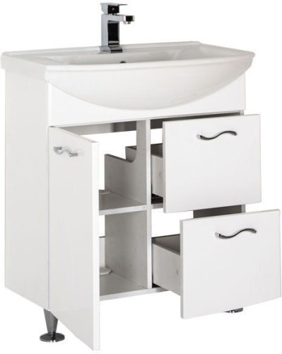 Тумба с раковиной Aquanet Моника 75 белый